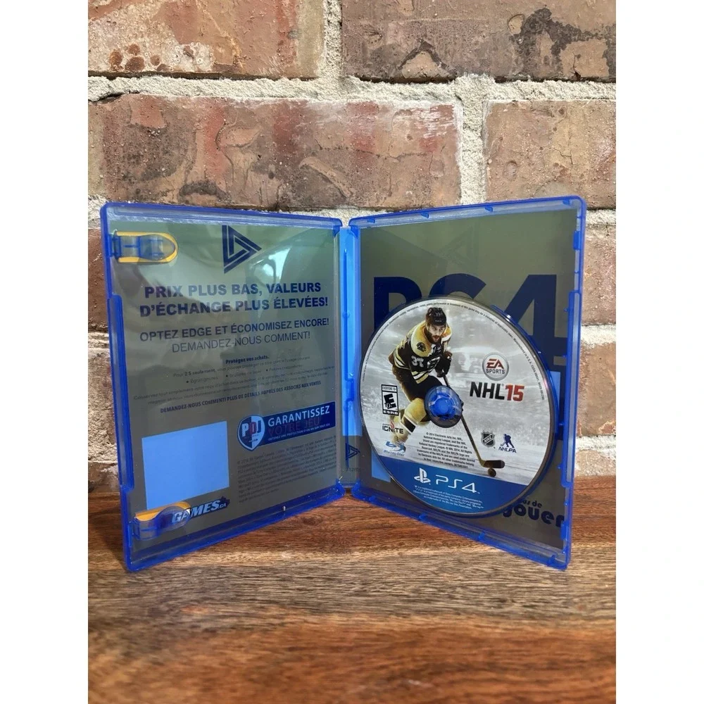 NHL 15 PS4 Sony PlayStation 4 - Disc + Generic Case - Tested, Next Day‎ Ship!